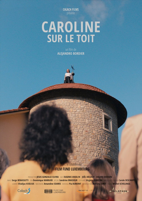 Caroline on the roof poster