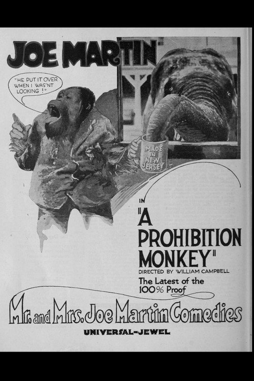 A Prohibition Monkey poster