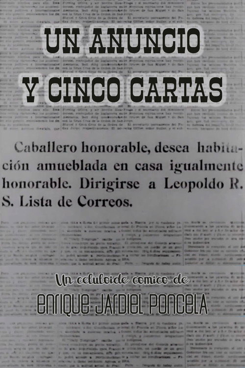 Un anuncio y cinco cartas poster