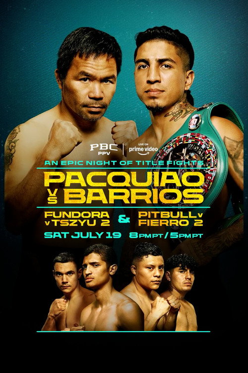 Manny Pacquiao vs. Mario Barrios poster