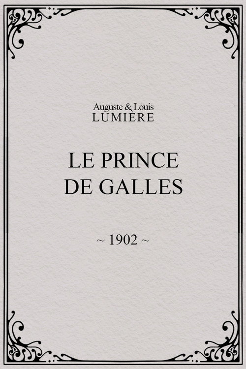 Le prince de Galles poster